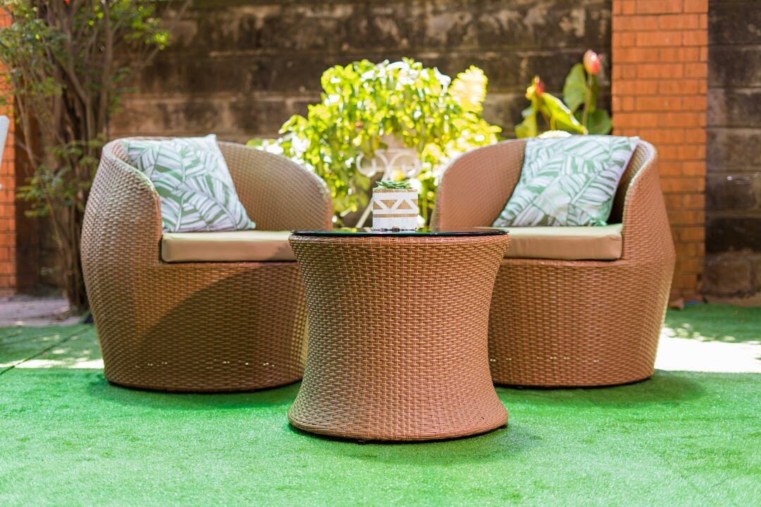 Sunflower Outdoor Balcony Set with 2 Chairs & Table.